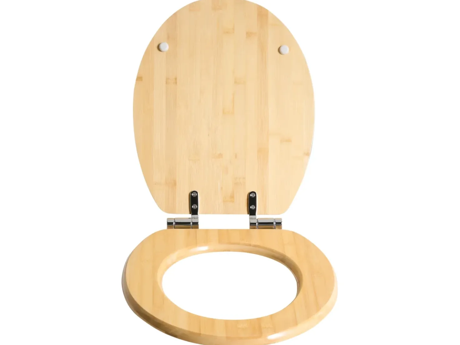 Toiletbræt CUAREIM Soft close Bambus Lysebrun