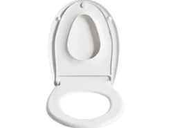 Toiletbræt FAGNANO Soft close 2 i 1 Duroplast Hvid