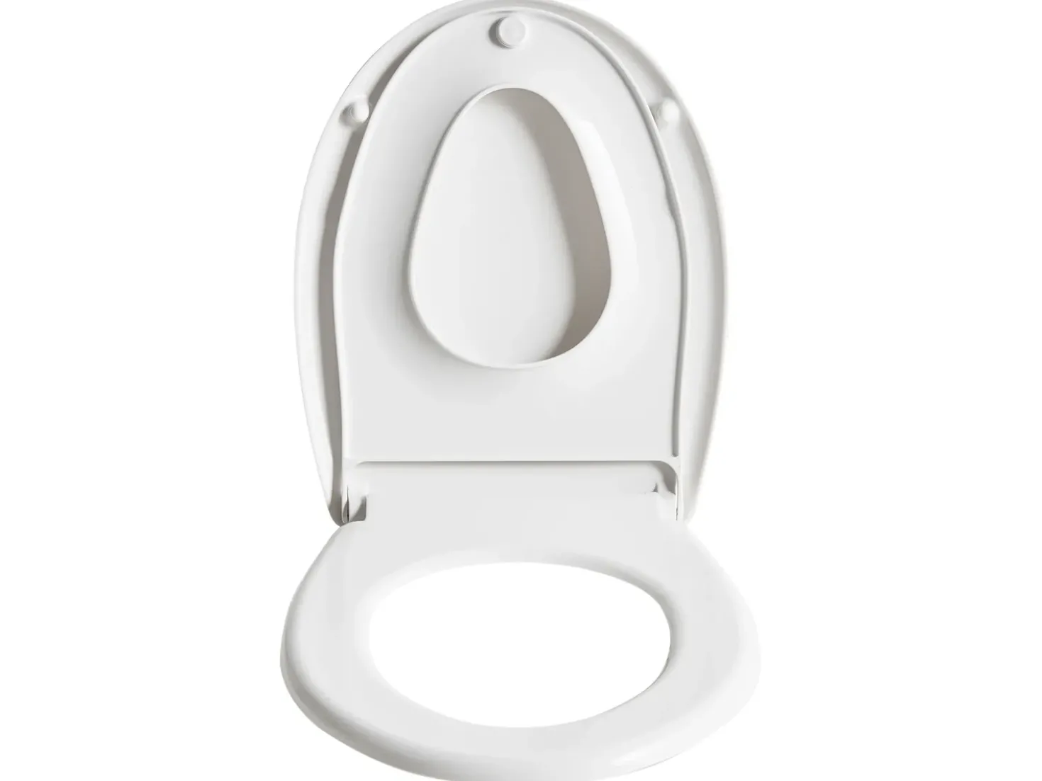Toiletbræt FAGNANO Soft close 2 i 1 Duroplast Hvid