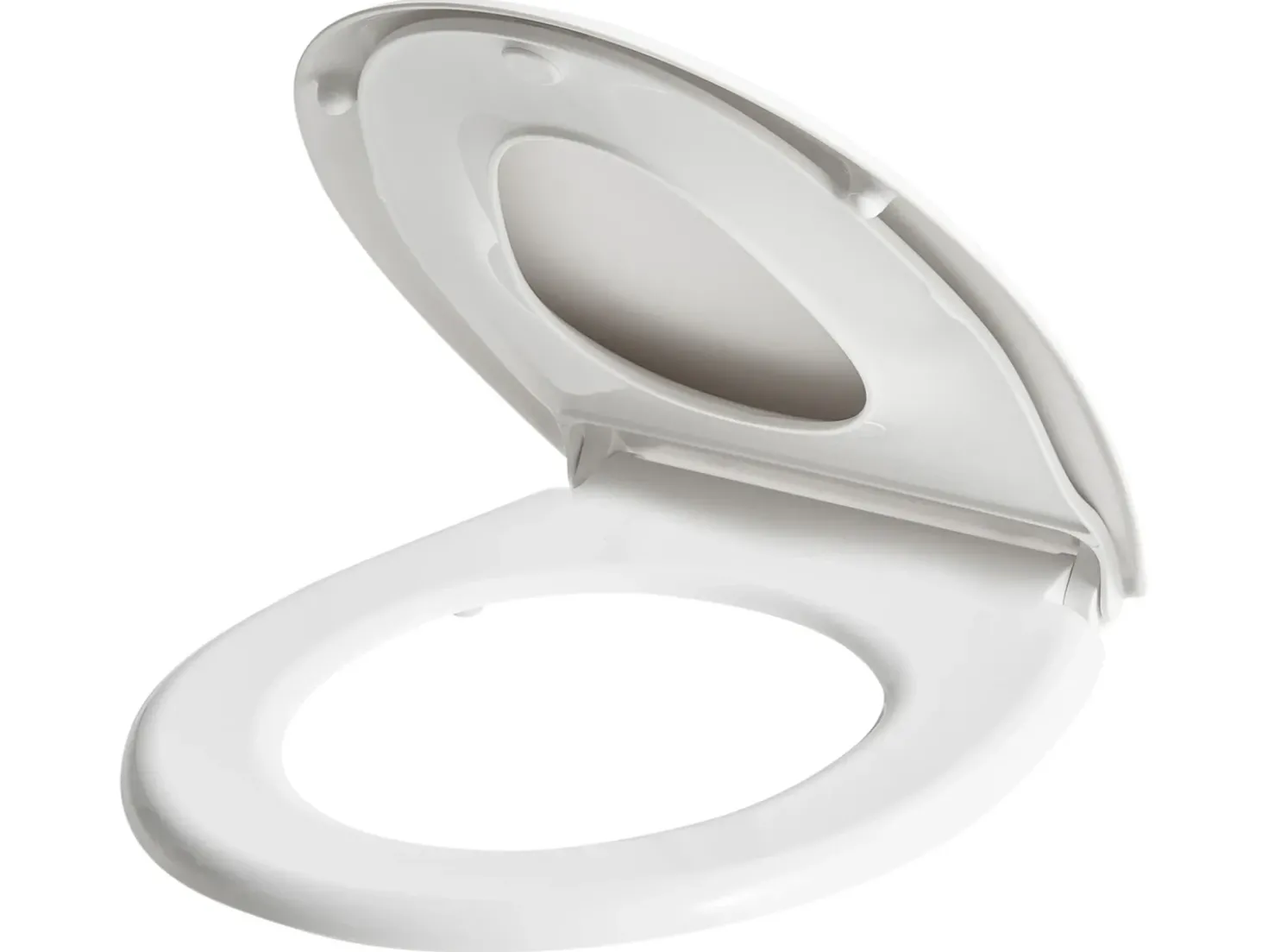 Toiletbræt FAGNANO Soft close 2 i 1 Duroplast Hvid