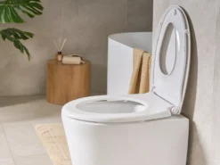 Toiletbræt FAGNANO Soft close 2 i 1 Duroplast Hvid