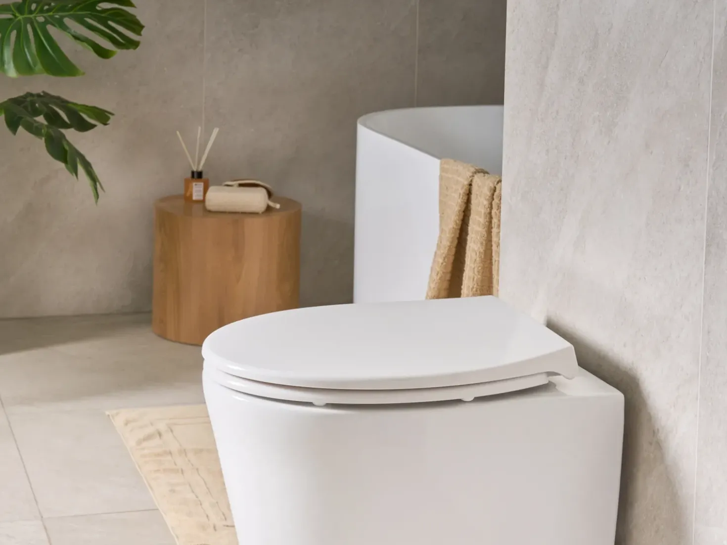 Toiletbræt PAPURI Soft close Duroplast Hvid