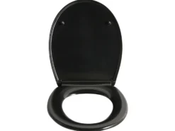 Toiletbræt PAPURI Soft close Duroplast Sort
