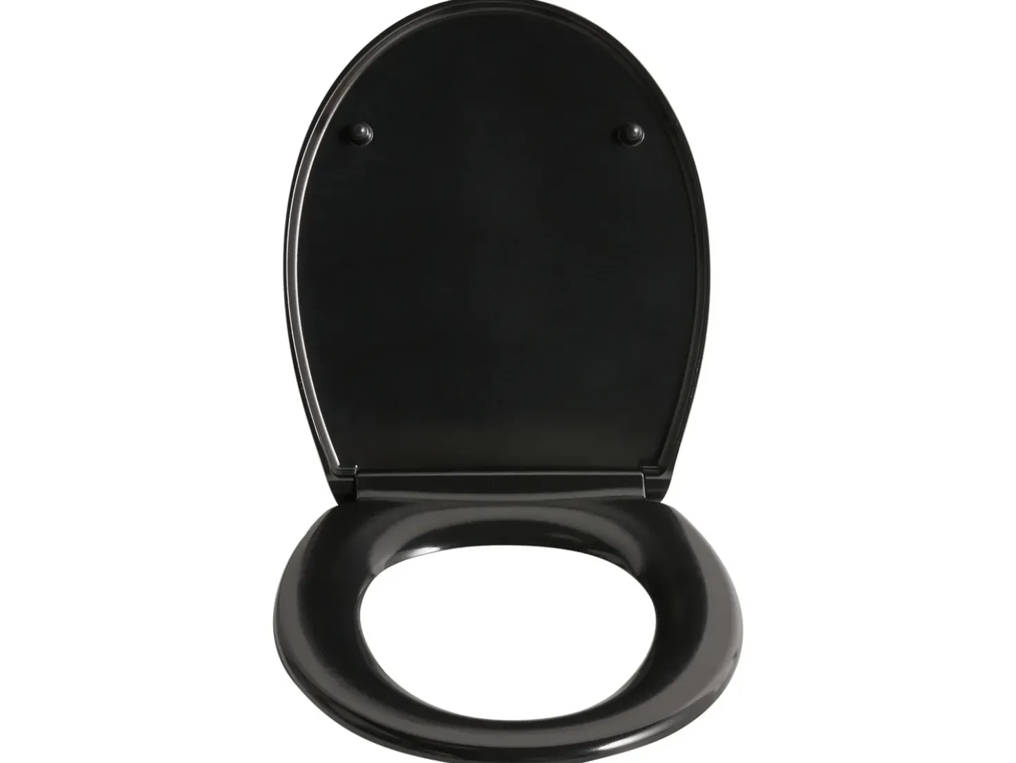 Toiletbræt PAPURI Soft close Duroplast Sort