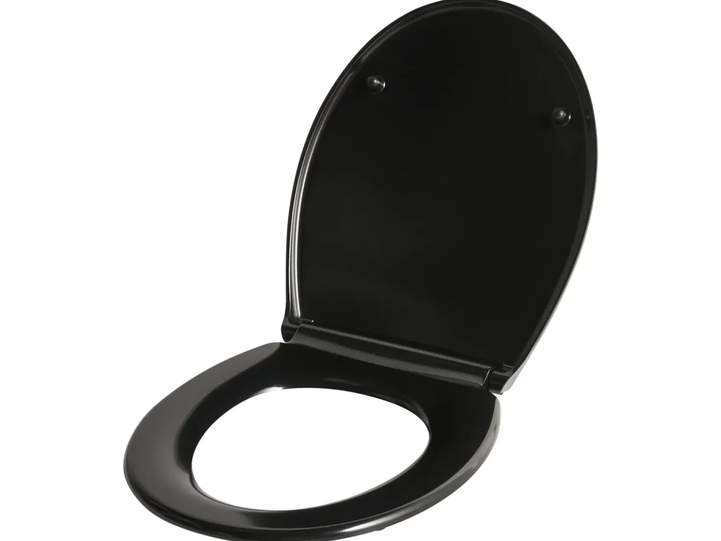 Toiletbræt PAPURI Soft close Duroplast Sort
