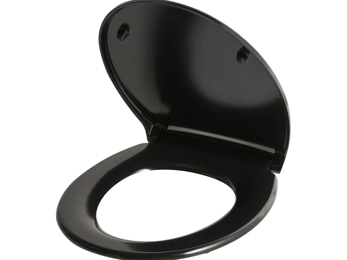 Toiletbræt PAPURI Soft close Duroplast Sort
