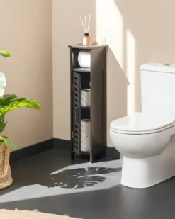 Toiletpapirskab OLATHE Bambus Sort