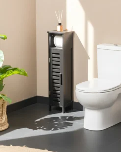 Toiletpapirskab OLATHE Bambus Sort