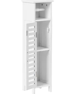 Toiletpapirskab OLATHE Bambus Hvid