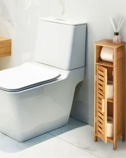 Toiletpapirskab OLATHE Bambus Lysebrun
