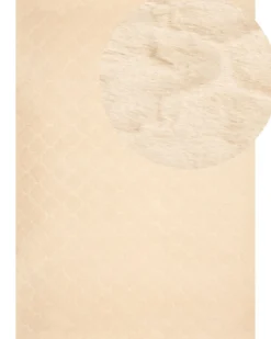 Tæppe af kunstpels GHARO Beige 160 x 230 cm