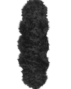 Tæppe af kunstpels MAMUNGARI Sort 60 x 180 cm