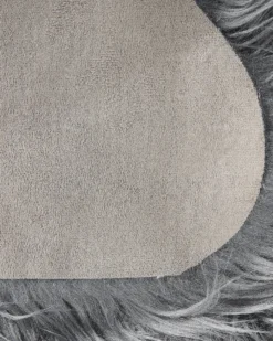 Tæppe af kunstpels MUNGO Grå 63 x 95 cm