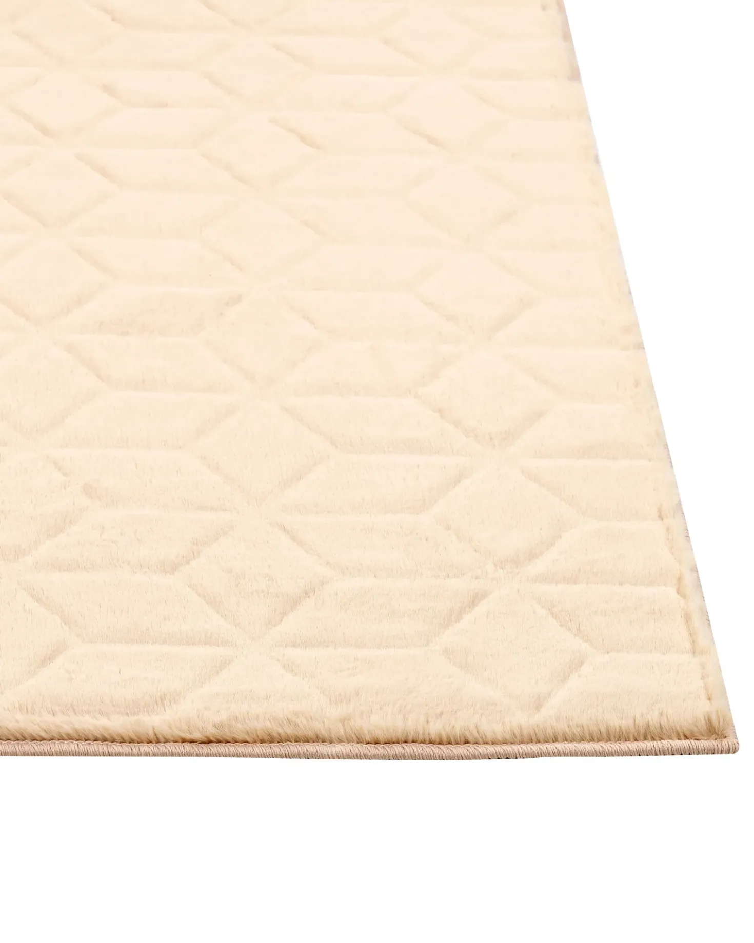 Tæppe af kunstpels THATTA Beige 160 x 230 cm