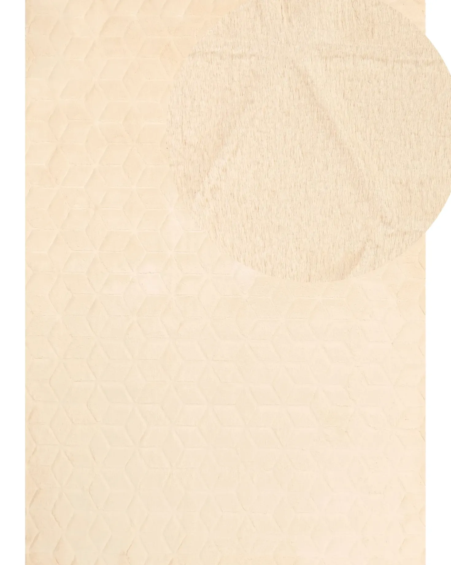 Tæppe af kunstpels THATTA Beige 160 x 230 cm