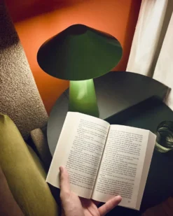 Trådløs LED-bordlampe APAYAO Med dæmpning Metal Grøn