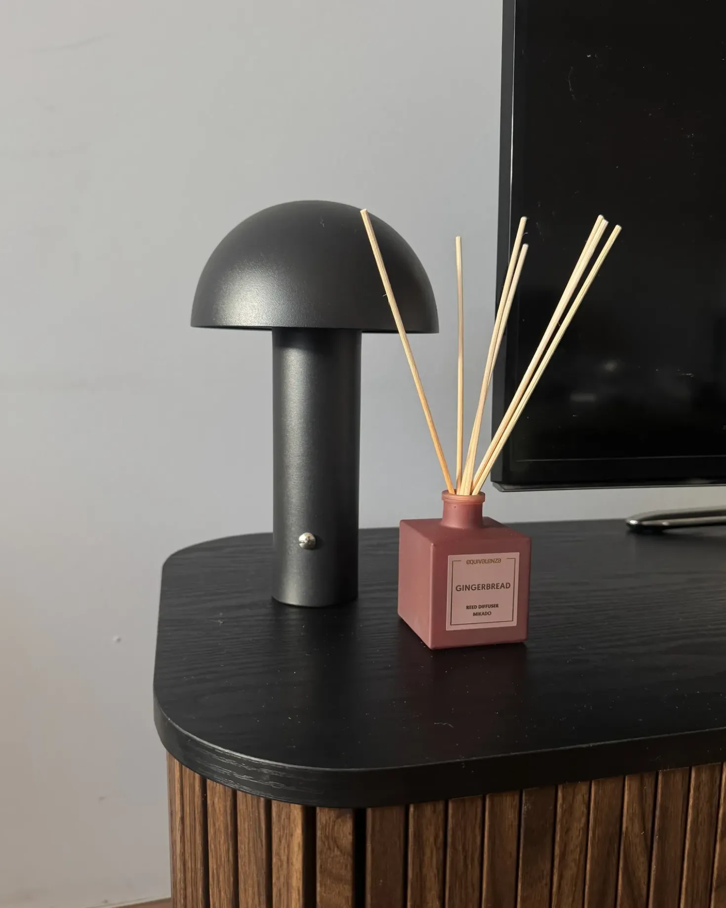 Trådløs LED-bordlampe BOJO Med dæmpning Metal Sort