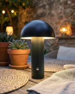 Trådløs LED-bordlampe BOJO Med dæmpning Metal Sort