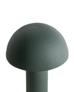 Trådløs LED-bordlampe BOJO Med dæmpning Metal Mørkegrøn