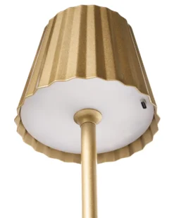 Trådløs LED-bordlampe ABARO Med dæmpning Metal Guld