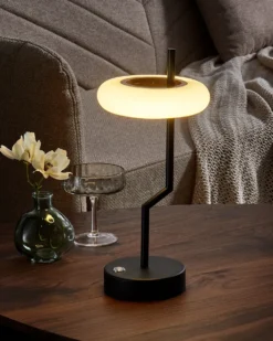 Trådløs LED-bordlampe ALVIELA Med dæmpning Metal Sort