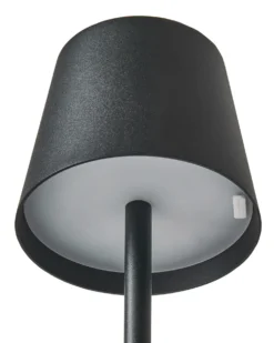 Trådløs LED-bordlampe BACEIRO Med dæmpning Metal Sort