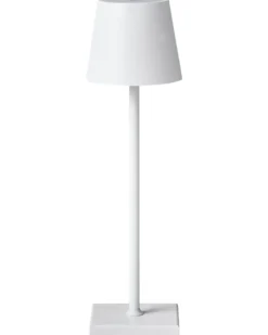 Trådløs LED-bordlampe BACEIRO Med dæmpning Metal Hvid