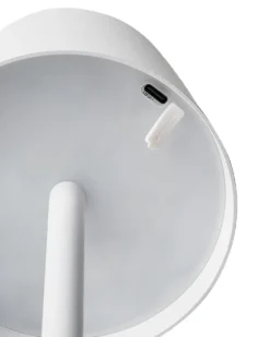Trådløs LED-bordlampe BACEIRO Med dæmpning Metal Hvid