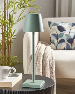 Trådløs LED-bordlampe BACEIRO Med dæmpning Metal Grøn