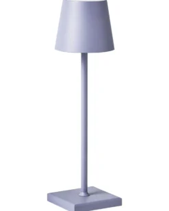 Trådløs LED-bordlampe BACEIRO Metal Lysviolet