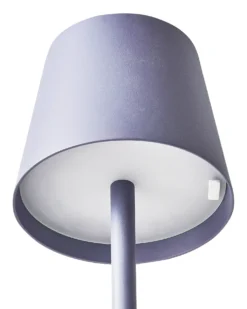 Trådløs LED-bordlampe BACEIRO Metal Lysviolet