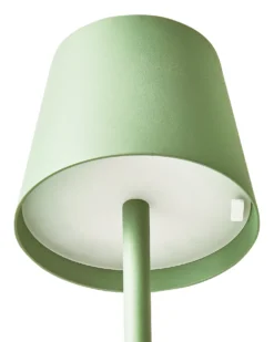 Trådløs LED-bordlampe BACEIRO Metal Lysegrøn