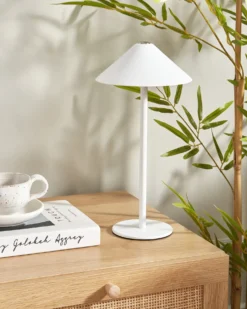 Trådløs LED-bordlampe FRANCOLI Med dæmpning Metal Hvid
