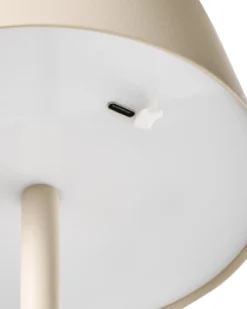 Trådløs LED-bordlampe GUDER Med dæmpning Metal Beige