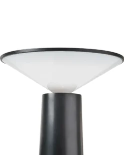 Trådløs LED-bordlampe LEVIRA Med dæmpning Metal Sort