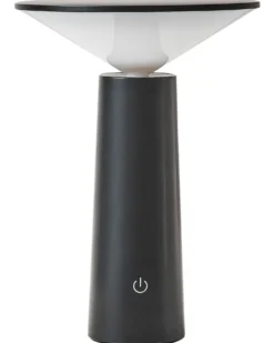 Trådløs LED-bordlampe LEVIRA Med dæmpning Metal Sort