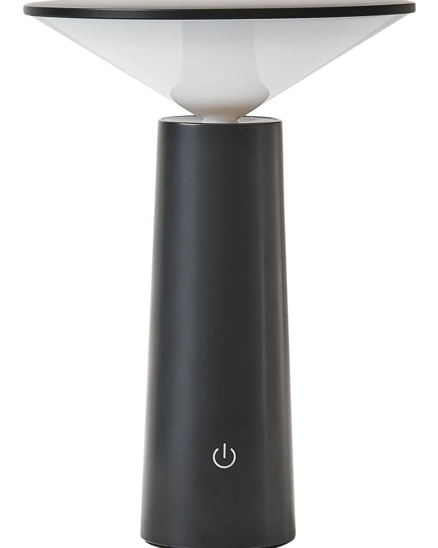 Trådløs LED-bordlampe LEVIRA Med dæmpning Metal Sort