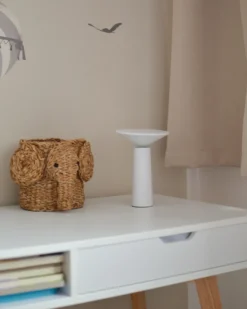 Trådløs LED-bordlampe LEVIRA Med dæmpning Metal Hvid
