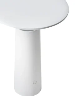 Trådløs LED-bordlampe LEVIRA Med dæmpning Metal Hvid