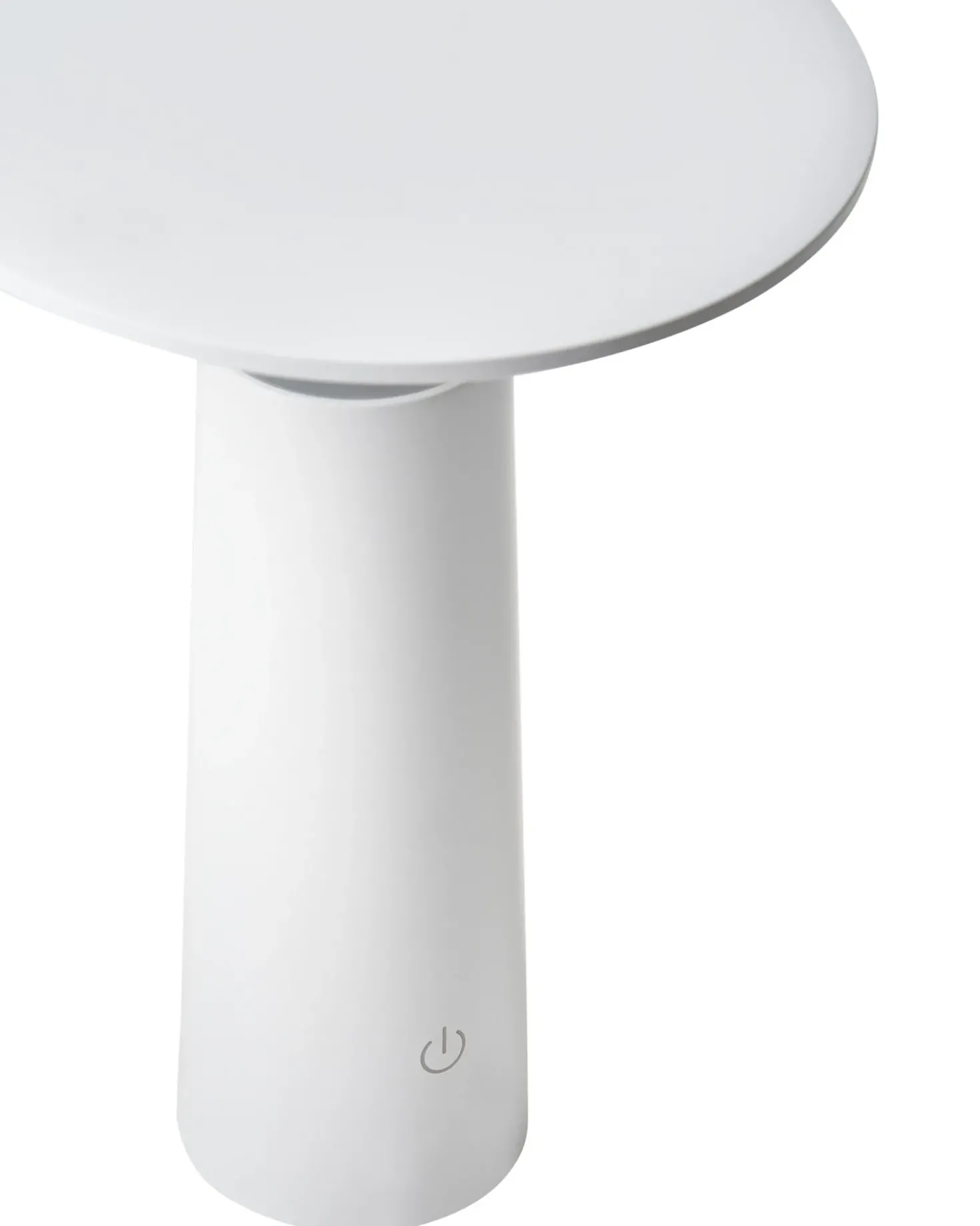 Trådløs LED-bordlampe LEVIRA Med dæmpning Metal Hvid
