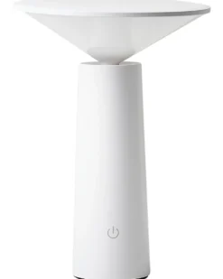 Trådløs LED-bordlampe LEVIRA Med dæmpning Metal Hvid