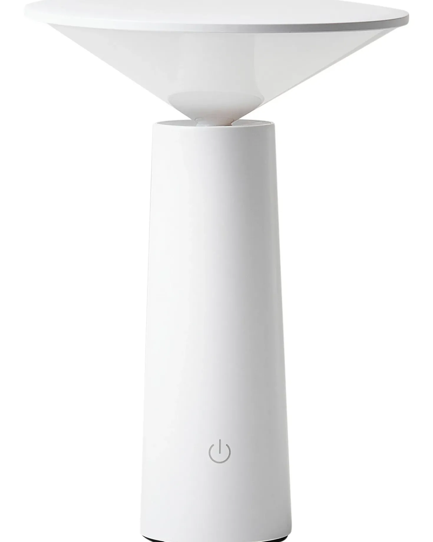 Trådløs LED-bordlampe LEVIRA Med dæmpning Metal Hvid