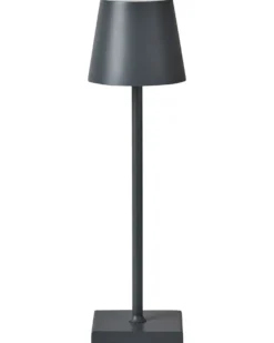 Trådløs LED-bordlampe VALIRA Med dæmpning Metal Mørkegrå