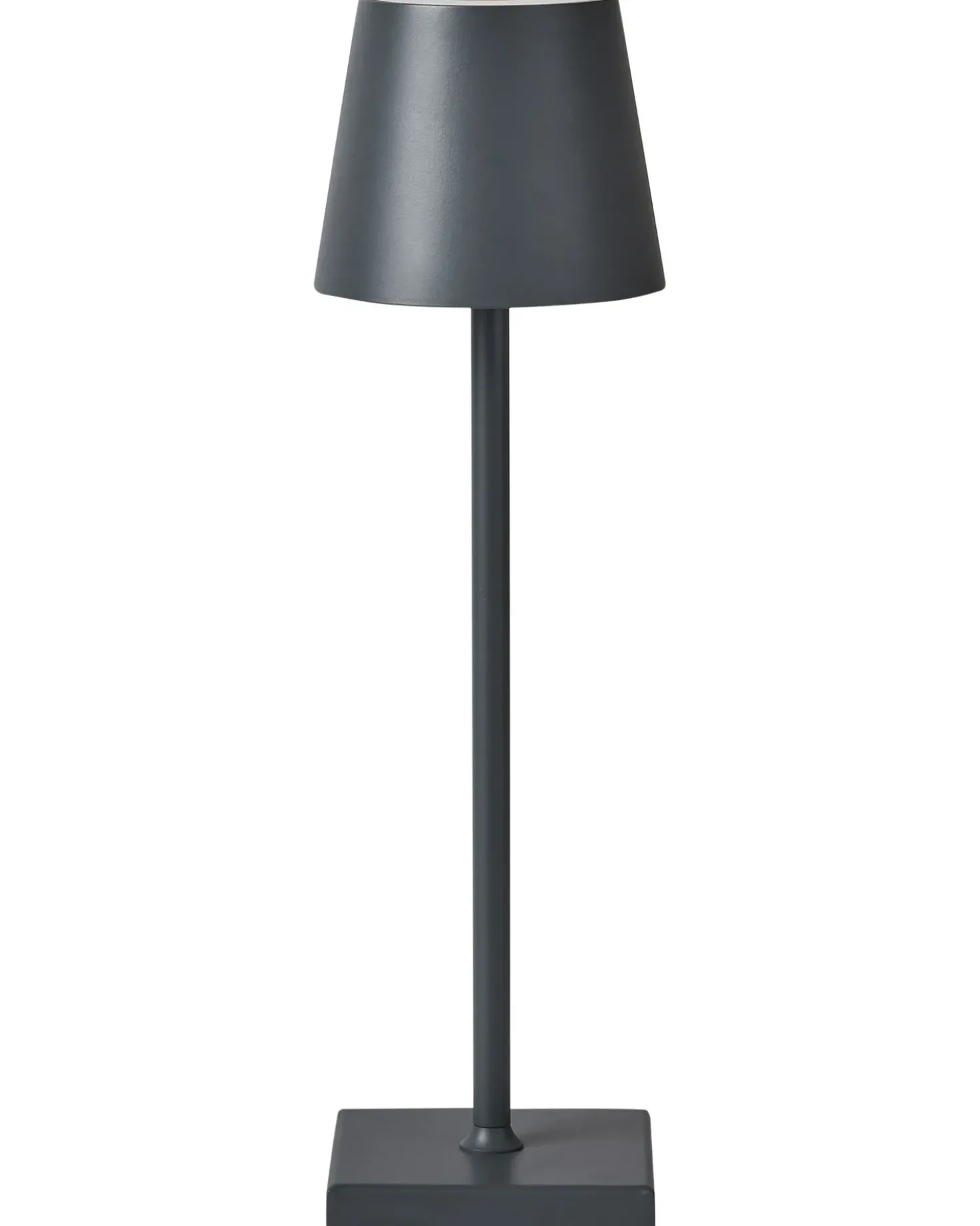 Trådløs LED-bordlampe VALIRA Med dæmpning Metal Mørkegrå
