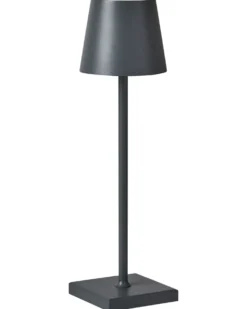 Trådløs LED-bordlampe VALIRA Med dæmpning Metal Mørkegrå