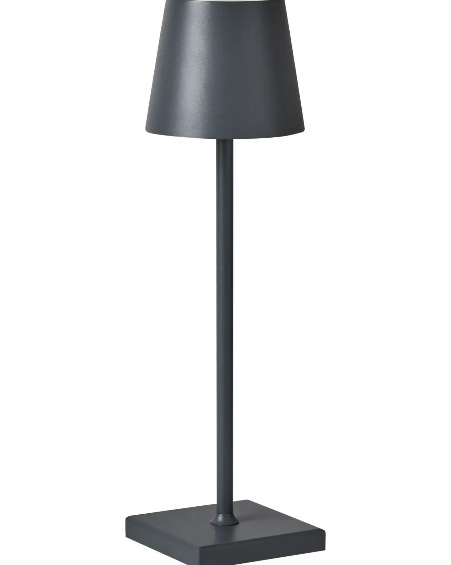 Trådløs LED-bordlampe VALIRA Med dæmpning Metal Mørkegrå