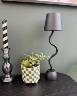 Trådløs LED-bordlampe VOUGA Med dæmpning Metal Beige