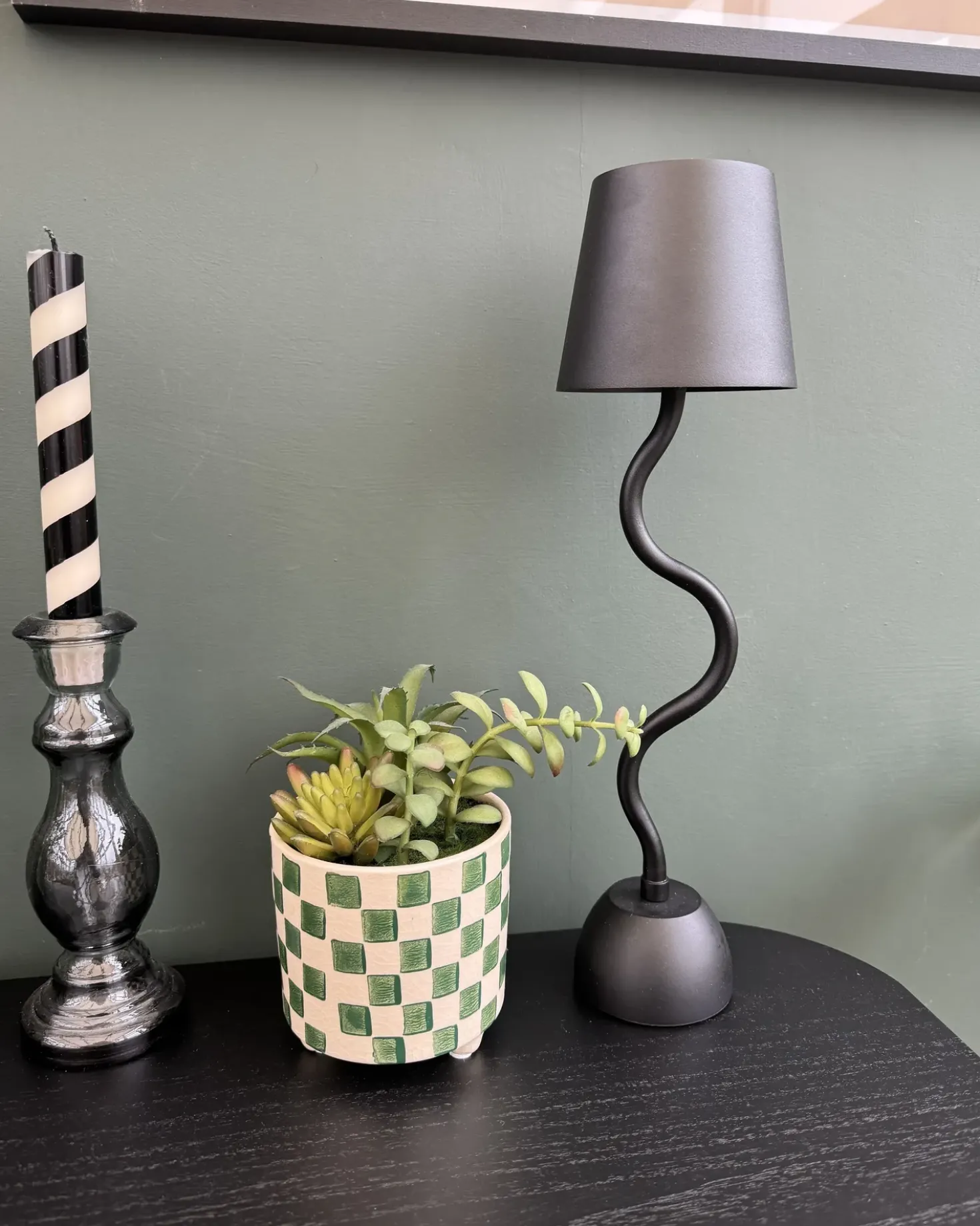 Trådløs LED-bordlampe VOUGA Med dæmpning Metal Beige