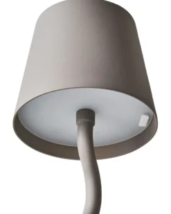 Trådløs LED-bordlampe VOUGA Med dæmpning Metal Beige