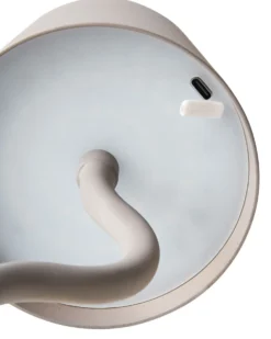 Trådløs LED-bordlampe VOUGA Med dæmpning Metal Beige